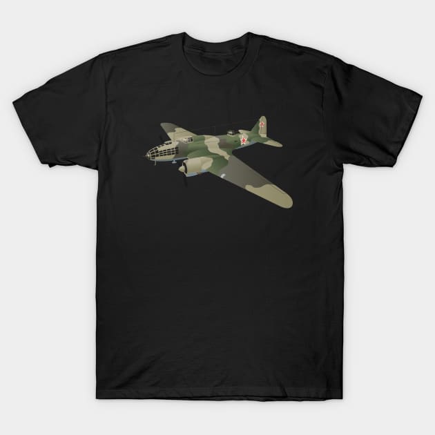 Ilyushin Il-4 Soviet WW2 Bomber T-Shirt by NorseTech